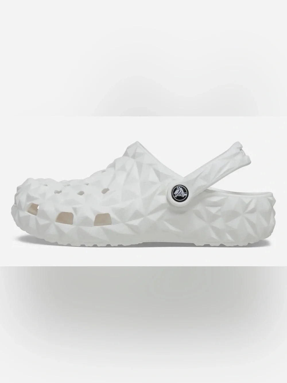 Crocs Classic Men’s Geometric White Slip-On Clogs!!(Men 13)